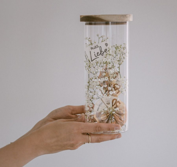 Vorratsglas Liebe 25 cm von Eulenschnitt